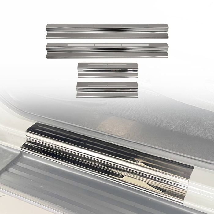 AUSGO Door Sill Protector for Holden Colorado RG Dual Cab 2012-2020 Stainless Steel Scuff Plate Cover