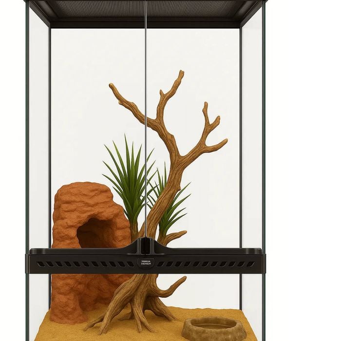 Deluxe Reptile Terrarium 30cm X 30cm X 45cm