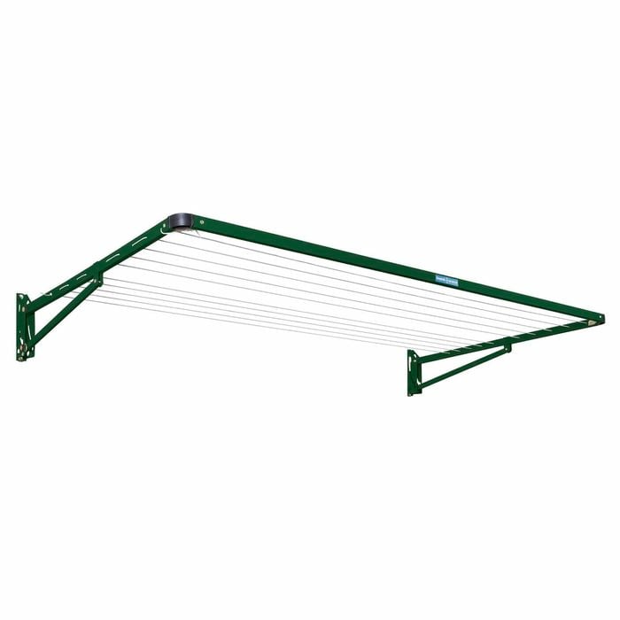 Daytek Hawthorn Green Classic Bracket Single Fold Down Clothesline