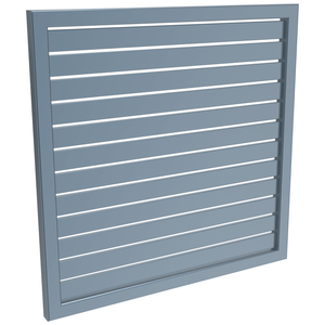 ProtectorAl 300-1000W X 300-1000H Deep Ocean Aluminium Welded Slat Panel Horizontal 9mm Gap