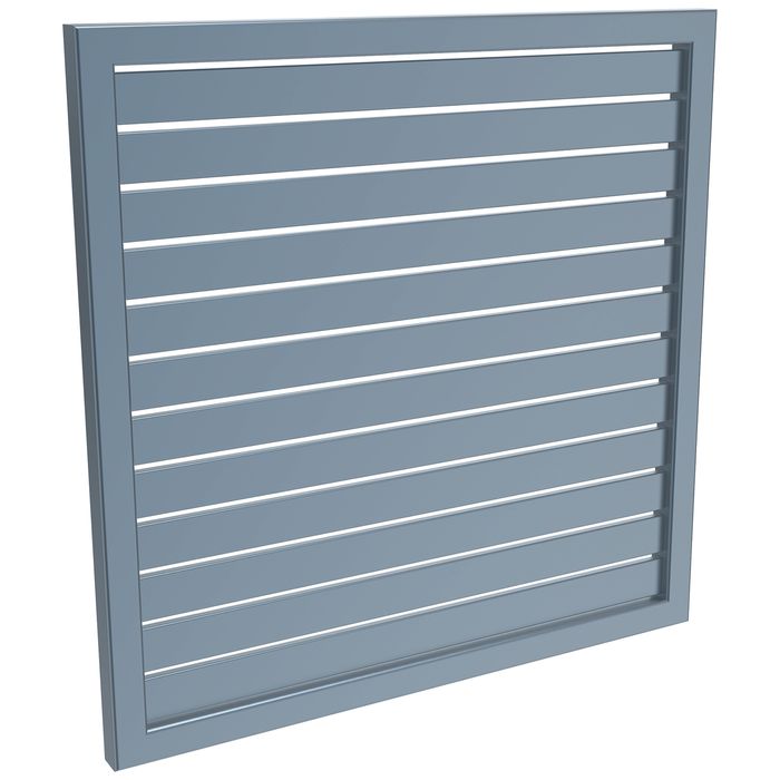 ProtectorAl 300-1000W X 300-1000H Deep Ocean Aluminium Welded Slat Panel Horizontal 9mm Gap