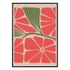 Galrie Stunning Modern Floral Art Print by Steve Simpson - Abstract Flower Design, Black Frame, A4 21 x 30cm (8 x 12inch)