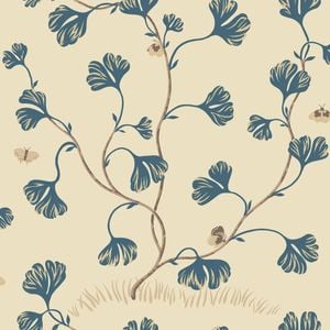 Wallpaper Trader Ebba Wallpaper Roll 10.05m X 53cm, Blue