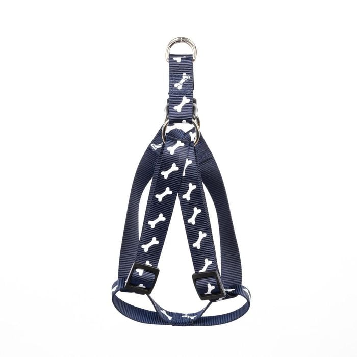 Happy Tails Medium Bone Print Dog Harness