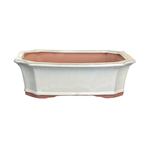 Northcote Pottery 32 x 26 x 11cm White Rectangle Yama Bonsai Pot 