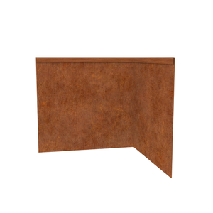 TerraForm Edging 290mmH x 610mmW  2.5mm Gauge Corten Steel Inside Corner