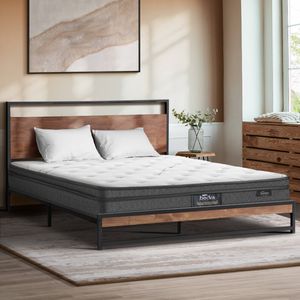 Bedra Double Mattress Bonnell Spring Tight Top Bed Medium Firm 21CM