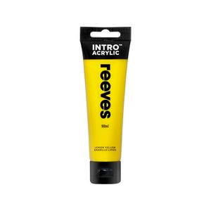 Reeves 100ml Lemon Yellow Intro Acrylic Paint