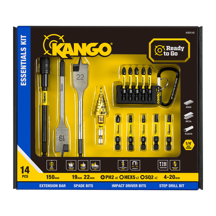Kango 14-Piece Trade Essentials Kit