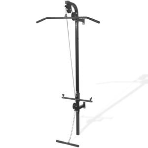 vidaXL Wall-mounted Home Gym with 2 Pulleys System Pull Up Workout Station