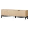Alfordson Entertainment Unit Tv Cabinet 180cm Oak