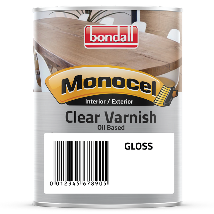 Bondall 250ml Clear Gloss Monocel Timber Varnish