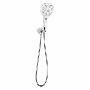 Mondella White And Chrome Cadenza 3 Function Hand Shower Set WELS 3 Star 9L/min