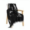 SOGA One-seater Black Sofa Cover Leopard Print 130x180cm Polyester