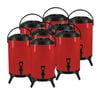 SOGA 8X Stainless Steel Insulated Beverage Dispenser with Tap 10L Red