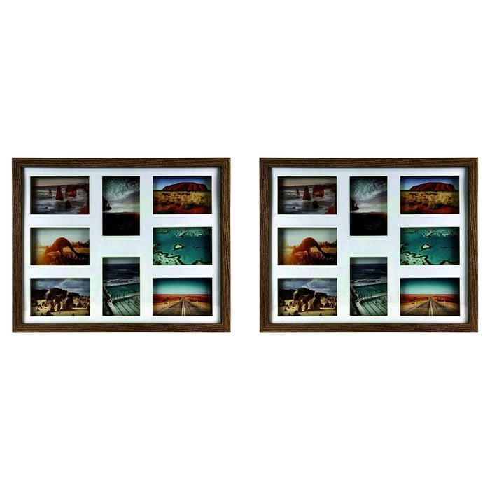 2PK Frankie & Me Shadow 16x20'' Picture Frame Photo Holder Home Decor Dark Oak