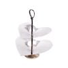 SSH COLLECTION Valentino 36cm Tall 2 Tier Cake Stand - Polished Steel