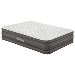 Bestway Queen Air Mattress with Built-in Pump Fortech Inflatable Bed 46cm
