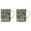 2PK Ashdene Land Down Under Canberra Bone China Drinking Mug Green 370ml