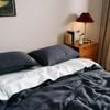Dickies Gauze Texture Quilt Cover Set Charcoal King