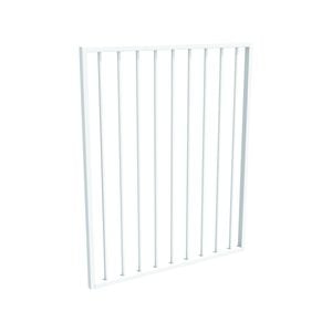 ProtectorAl 975 x 1200mm Pearl White Aluminium Flat Top Pool Gate