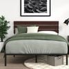 Zinus Double Figari Bed Frame Metal & Bamboo Base - Brown
