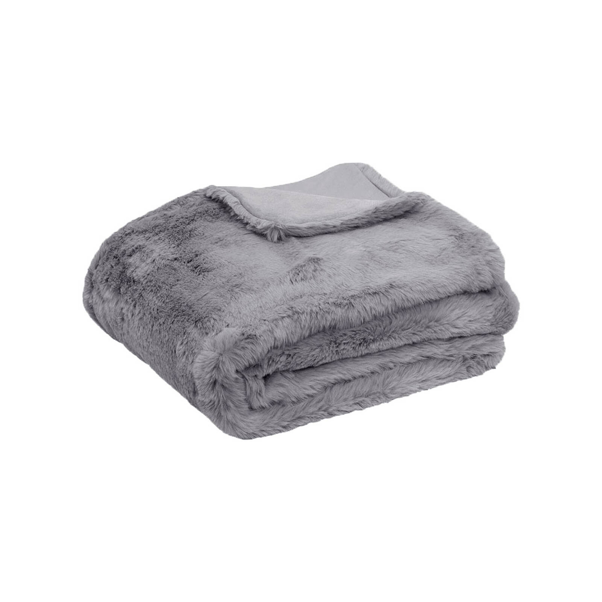 Tuscany Luxury Faux Sheep Wool Fur Throw Rug Grey - Bunnings Australia