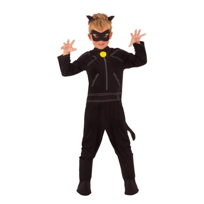 Cat Noir Halloween Costume Child Miraculous Ladybug Official Licensed Outfit, 9-10 Years