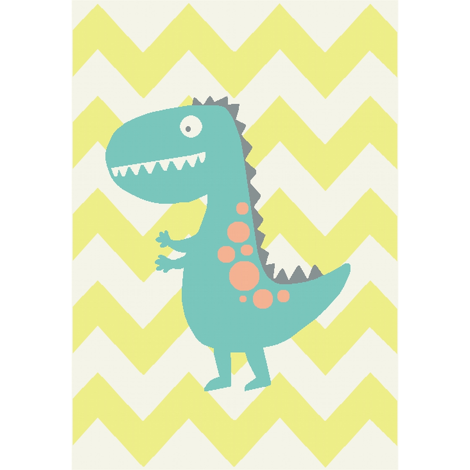 170 x 120cm Big Dinosaur Heat Set Polypropylene Rug product image