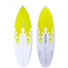 Summer vibes Grom Youth Shortboard Surfboard - Yellow Flame - YELLOW, 5'2" x 18" x 2" 21.2L