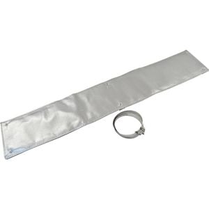 Cal Custom Heat Solutions Exhaust Heat Shield Kit with Clamps, 6" x 3', Aluminium