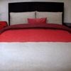 Essentially Home Living Burgundy 3 Tone Quilt Cover Set + Fitted Sheet King