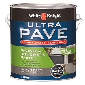 White Knight 4L Medium Grey Ultra Pave Heavy Duty Garage Floor Paint