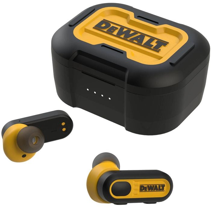 DeWALT Jobsite PRO-X1 True Wireless Earbuds With Charging Case
