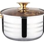 Kaisa Villa 5.8 Litre Casserole Pot Stainless Steel Induction Cooking Stock Stew