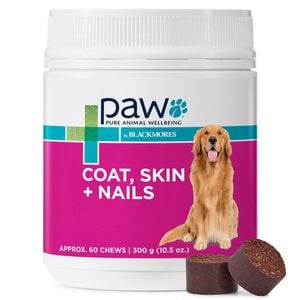 Paw Coat, Skin & Nails Multivitamin Chews 300 Gm 1 Pack