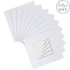 10x Picture Photo Mounts - To Fit Frame Size 10 X 10" For Image Size 6 X 6"