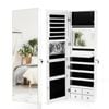 Costway Led Full-length Mirror Jewelry Cabinet White
