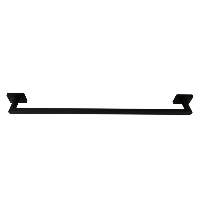 Barelli 600mm Matte Black Rigoni Single Towel Rail