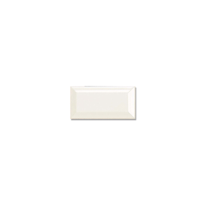 Johnson Tiles 200 x 100mm Antique White Bevelled Edge Ceramic Wall Tile - 48 Carton