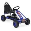 Costway Kids Pedal Go Kart Outdoor Ride On Car Toy Racer Blue