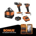 AEG 18V 2-Piece Brushless Sub Compact 4.0Ah Kit