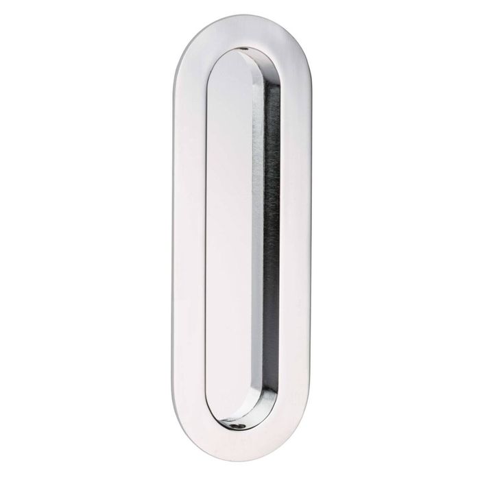 Lemaar 150 x 50mm Chrome Plate Radius Flush Pull