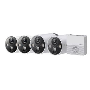 TP-Link Tapo 2K Smart Wire-Free Security Camera System w/Smart Hub - 4 Pack