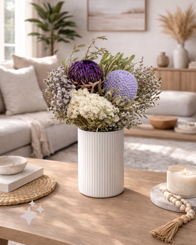 Blooms of Joy - Gallery - 3AustralianDried Flower Bouquet for Home Decor Lilac - Brand Page