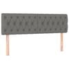 vidaXL 2x Headboards Dark Grey 72x7x78/88 cm Fabric Bedroom Wall Bed Header
