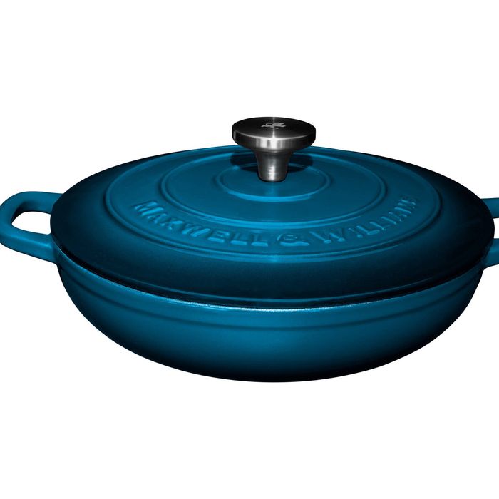 Maxwell & Williams Cookware Cast Iron Braiser 27cm/3.3L - Midnight Blue