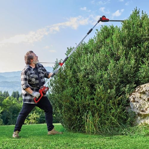 Ozito cordless pole hedge trimmer sale