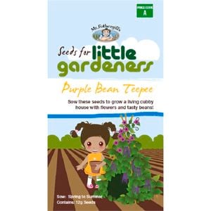 Mr Fothergill's Bean Purple Teepee Little Gardeners Seeds