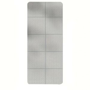NNETM Foldable TPE Yoga Mat with Travel Bag (Grey)